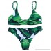 MOOSKINI Womens Padded Two Piece Tankinis Printed Leaf Bikini Set Swimsuit Leaf-1 B01MQLNV4R